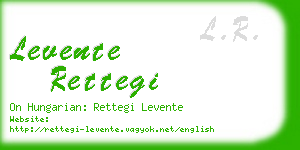 levente rettegi business card